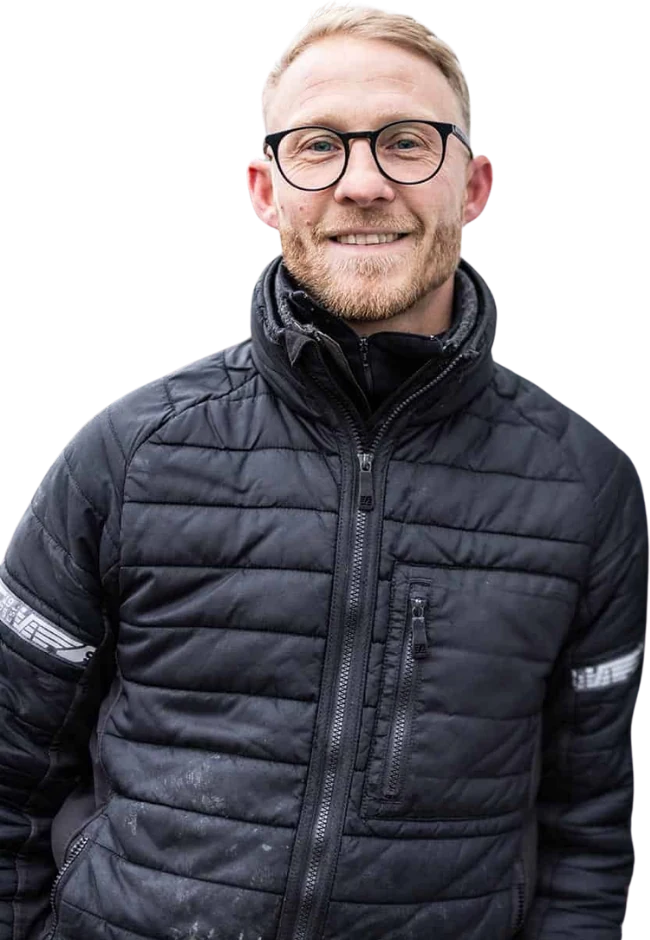Jesper Thim Nilsson, tømrer og indehaver af JTN BYG
